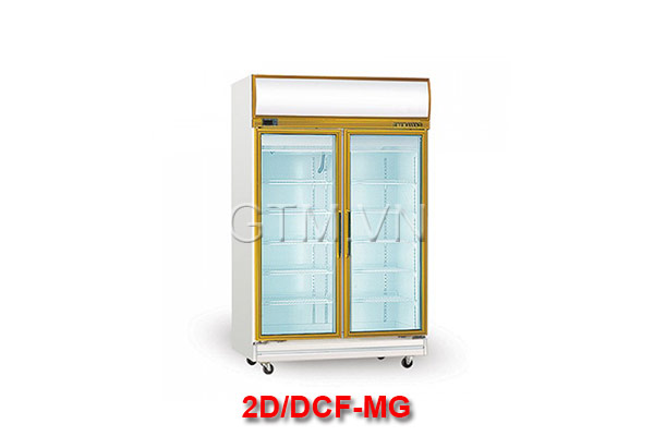 Tủ mát 2 cánh kiếng vàng BERJAYA 2D/DCF-MG
